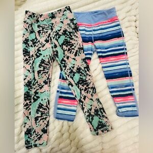Kids Patterned Leggings Set - Size 7-8